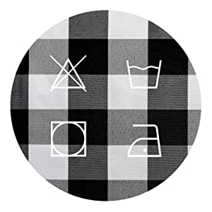 Tablecloth Rectangle Stain Resistant Spillproof Washable Polyester Gingham Table Cloth Outdoor Picnic, Kitchen holiday 18