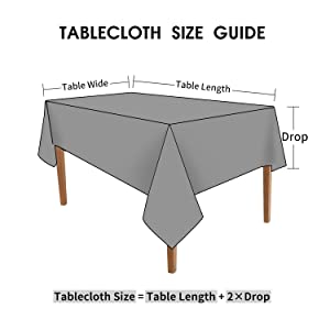 Tablecloth Rectangle Stain Resistant Spillproof Washable Polyester Gingham Table Cloth Outdoor Picnic, Kitchen holiday 19
