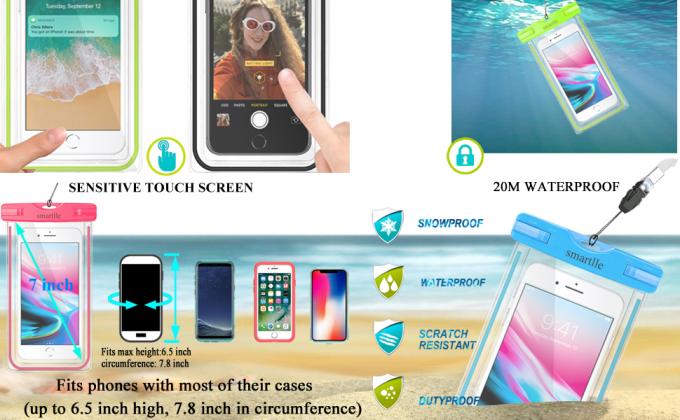 Bagease Waterproof Zipper Pack Phone Bag With Airtight Zipper Dry Bag Protection For Water Sports And Adventure Travel 0