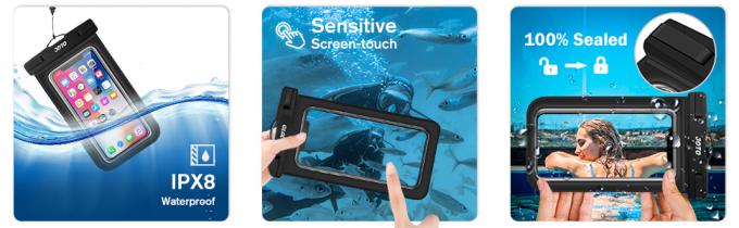 Bagease Waterproof Zipper Pack Phone Bag With Airtight Zipper Dry Bag Protection For Water Sports And Adventure Travel 2