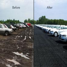 Fiber Geogrid For Road Building Construction Fiberglass Biaxial Geogrid With Nonwoven Geotextile Soil Stabilization 21