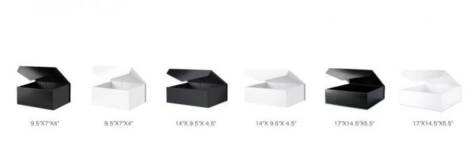 Matte Black Glossy black Magnetic Lid Gifts, Crafting, Cupcake, Candy, Bridesmaid Proposal Boxes Easy Assemble Boxes 0