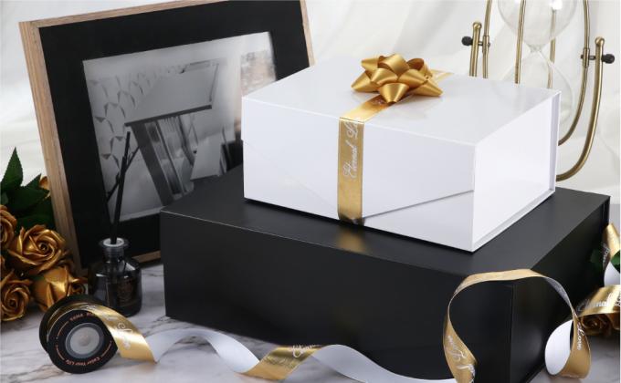 Matte Black Glossy black Magnetic Lid Gifts, Crafting, Cupcake, Candy, Bridesmaid Proposal Boxes Easy Assemble Boxes 1