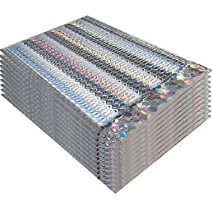 Metallic Holographic Bubble Mailers Bubble Lined Padded Envelopes Silver Cushion Envelopes Peal And Seal 0