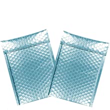 Holographic Metallic Bubble Mailer Gift Packaging Glamour Colorful Silver Shades Foil Cushion Padded Shipping Envelopes 2