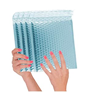 Holographic Metallic Bubble Mailer Gift Packaging Glamour Colorful Silver Shades Foil Cushion Padded Shipping Envelopes 7