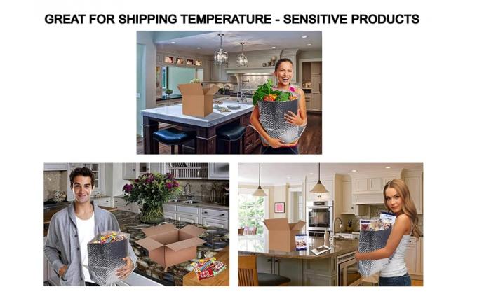 Customized Thermal Bubble Box Liners Gusseted Bottom Insulated Liners For Shipping Temperature Sensitive Products 0