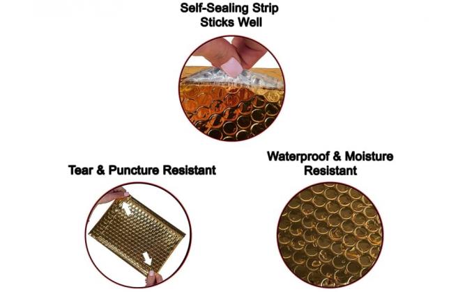 Holographic Shockproof Shipping Cosmetic Brush Glossier Bubble Pouch Ziplockk Cosmetic Brush Travel Cosmetic Bottle Bag 16