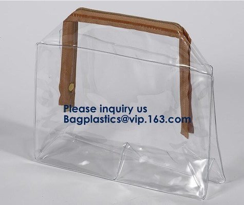 Cosmetic Makeup Bags, Frosted Promotional Frosted Makeup Cosmetic Bag Cloth Packaging With Slider Zip-Lock