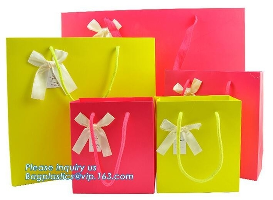 Customized Made Cheap Paper Twisted Handles White Kraft Paper Bags,Wine Paper Bag With Handle Wholesale Bagplastics Pack
