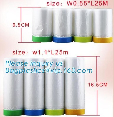 Tape And Drape, Pre-Taped Masking Film For Automotive Painting Covering, Assorted Masking Paper, Automotive Best Masking