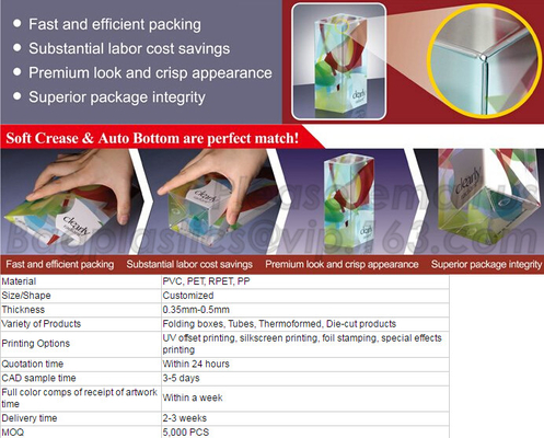 PET Packaging Box For Underwear, Underwear Pack Box, General Comestic Pack PVC Box Custom PVC Box High Quality PE