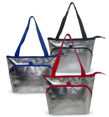 Picnic Cooler Insulated Reusable Eco Bags XL Insulated Shopping Bags For Groceries Or Food Delivery, Sturdy Zipper, Fold