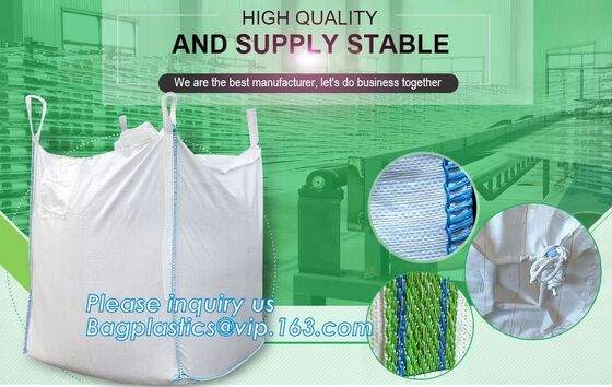 Virgin Polypropylene PP Woven Big Bulk Bag Jumbo Bag FIBC For Packing Sand 1 Ton 1.5 Ton 2 Ton Made In Package
