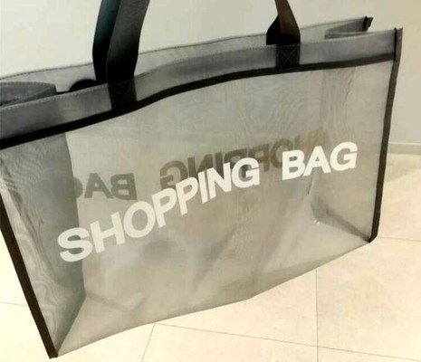 Reusable Grocery Tote Large Mesh Shopping Bag Nylon Grocery Tote Garment Accessories Mesh Beach Bags, Grocery Produce To