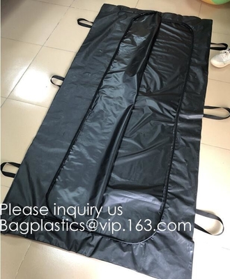 Body Bags, CE Death Body Bag For Virus Infected Patient Black Body Mortuary Bags For Dead Bodies Corpse Storage Bag