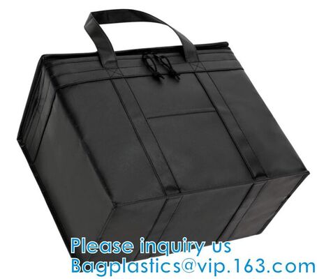 Reinforced Food Delivery Insulated Cooler Bag, Promotional Custom Recyclable Aluminum Foil Picnic Insulated Lunch