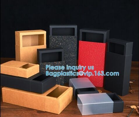 Food Kraft Paper Drawer Box Festival Gift Wrapping Boxes Soap Jewelry Candy Weeding Party Favors Gift Packaging Boxes