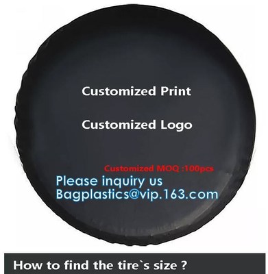 Custom Car Wheel Spare Wheel Cover Tyre, Spare Tire Cover, PVC, PU, Oxford, Nylon, Pajero Spare Tire Cover