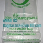 compostable custom printed t-shirt plastic bag with own logo, cornstarch made 100% biodegradable