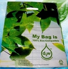 household compostable bio degradable plastic garbage bag, 100% Compostable Custom linen bag grocery bag