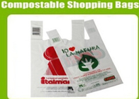 PBAT+PLA 100% compostable bio degradable vest shopping bags, biodegradable and compostable hdpe plastic t-shirt bag