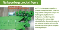 eco friendly disposable bags,kitchen drawstring bags trash bags,compostable bag, Eco friendly cornstarch compostable bag