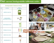 Corn Starch Biodegradable Plastic Meal Prep Tray, Eco-friendly bio disposable corn starch lunch trays, corn starch biode