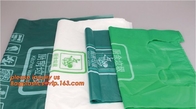 custom made biodegradable and compostable plastic garbage rolls bags, Compostable hospital resealable bag