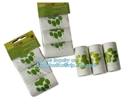 Easy Tie Handles Portable 15Rolls Bag Custom Logo Environment Friendly Bone Shape Dispenser Pet Puppy Cat Dog Poop Bag