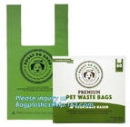Unscented Wastebasket Liners Eco-friendly Pet clean bone shape dog poop bag pet waste bag dispenser dog waste bag
