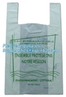 compostable cornstarch to protect the environment flat bags on roll for food package accept custom design printing