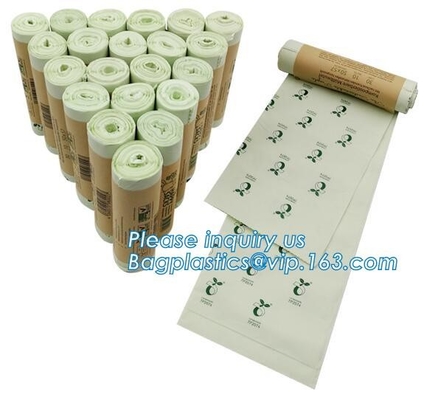 Food Storage Eco Packing Recycle Biodegradable Shopping Bag In bagease, 100% Compostable Plastic T-Shirt Shopping Bags