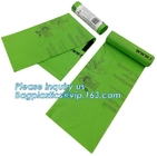Kitchen Bath Bedroom Car Biodegradable &amp; Compostable Transparent Poly Flat Bags On Roll With Paper Core For Supermarket