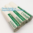 Starch Compostable Disposable Biodegradable Plastic Custom Printed Flat Garbage Bag, Compostable Bags Heavy Duty 25KG