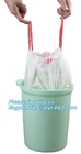 Drawstring Trash Bags On Roll Disposable Bag In Compostable, Eco-Friendly Roll Drawstring Compostable Biodegradable Garb
