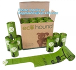 PLA PBAT Cornstarch Made Biodegradable Compostable Dog Poop Bags, Biodegradable Compostable Plastic Poop Dog Print Bag
