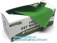 Customized Compostable Green Dog Poop Bag, biodegradable and compostable zero waste certified dog poop bag on roll