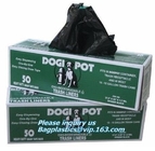 Dog Poop Bags Cat Waste Pick Up Clean Garbage Bags Outdoor, Green Custom Compostable Plastic Doggie Waste Bags On Roll