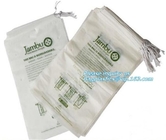 Laundry Dry Cleaning Bag Customized Printing, Hotel Laundry, PLA Biodegradable Compostable Tear Tape Tie Closure Bio