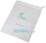 En13432 certitified biodegradable and compostable eco friendly punch hole plastic bag for shopping, drawstring bags for