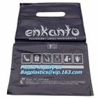 compost die cut bag PE plastic store handle shopping bag with customed printing, die cut handle plastic bag,plastic die