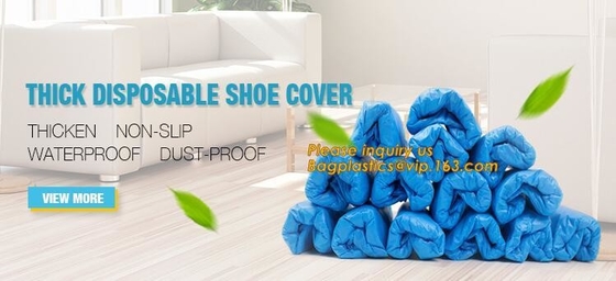 THICK DISPOSABLE,DUST-PROOF,CPE COATED,SMS BOOT COVER,NON WOVEN SHOE COVER,heavy duty polypropylene fabric shoes cover