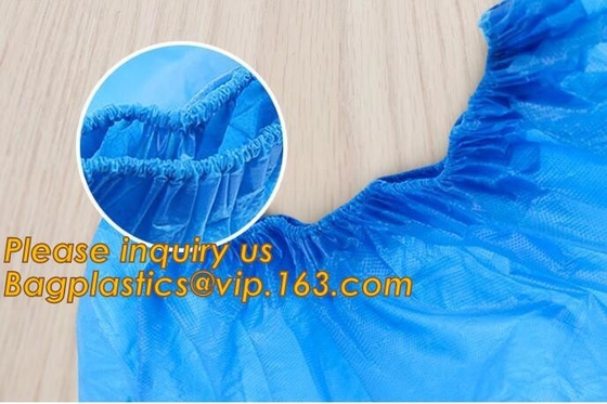 THICK DISPOSABLE,DUST-PROOF,CPE COATED,SMS BOOT COVER,NON WOVEN SHOE COVER,heavy duty polypropylene fabric shoes cover