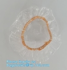 disposable PE shower cap wholesale plastic waterproof shower cap,PE shower cap with elastic band,hotel shower cap biodeg