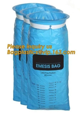 easy carry emesis bag plastic vomit bag,Disposable medical vomit Emesis Bag,Barf Bags - Vomit Bags for Car, Uber, Travel