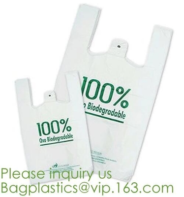 Eco Friendly Compostable Dog Poop Bags Shopping Bags Supermarket Shopping Bags T-Shirt Bags Compostable Bags Trash Bags