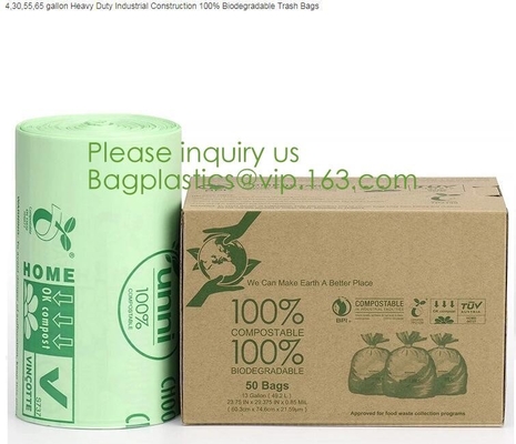 Bio Material Bio Plastic Eco Material Eco Plastic,Scented Compostable Bio Degradable Garbage Bags With Logo Bagplastics