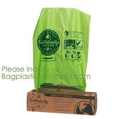 Bio Material Bio Plastic Eco Material Eco Plastic,Scented Compostable Bio Degradable Garbage Bags With Logo Bagplastics