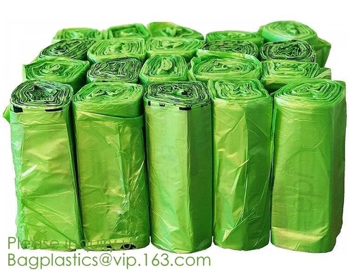 Bio Material Bio Plastic Eco Material Eco Plastic,Scented Compostable Bio Degradable Garbage Bags With Logo Bagplastics